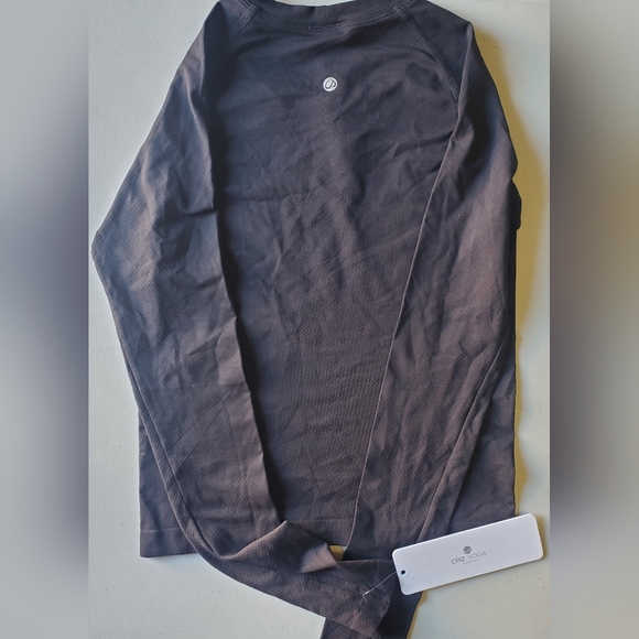 CRZ YOGA Womens Ribbed Workout Long Sleeve Shirt - Picture 5 of 5